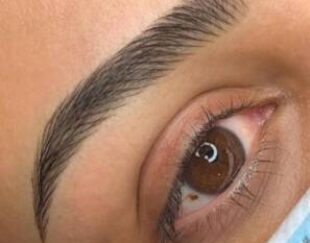 هاشورابروبه سبک فیبروز سایه میکروبلید خط چشم