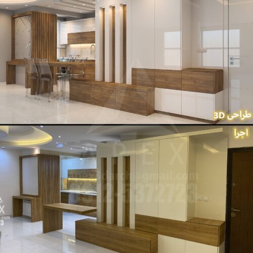 کابینت کمد دیواری تخت تاشو