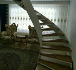 ساخت پله پیچ آهنی