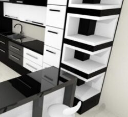 کابینت آشپزخانه ی چیدمان