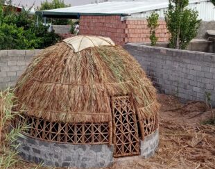ساخت آلاچیق سنتی بابرگ خرما