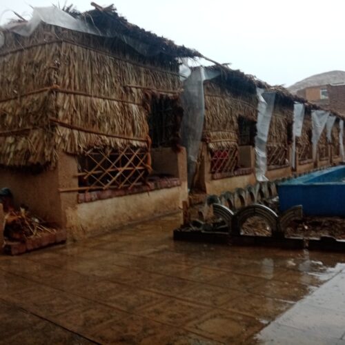 ساخت آلاچیق سنتی بابرگ خرما