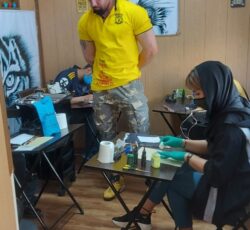 آموزش تتو بدن و اجرا تاتو بدن 3 بُعدی