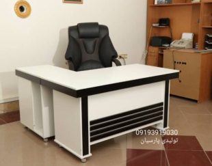 میز کارشناسی سناتور با ال همسطح سه کشو و جای کیس