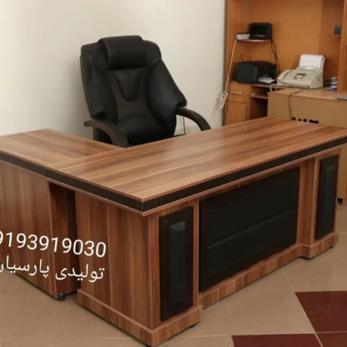 میز کارشناسی سناتور با ال همسطح سه کشو و جای کیس