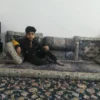 پشتی و نشیمن ترمه شاهنشین یزد