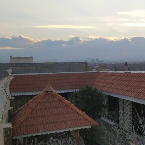 سقف شیبدار سفال طبرستان ورق پارکینگ سایبان اردواز
