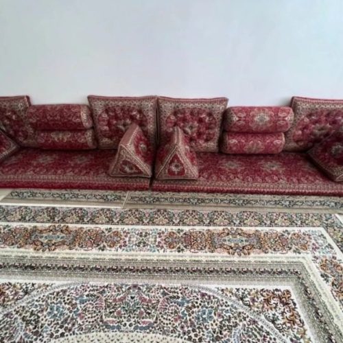پشتی و نشیمن ترمه شاهنشین یزد