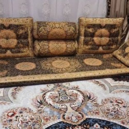 پشتی و نشیمن ترمه شاهنشین یزد