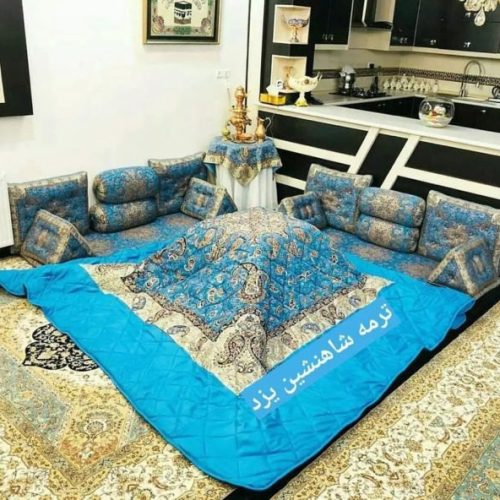 پشتی و نشیمن ترمه شاهنشین یزد