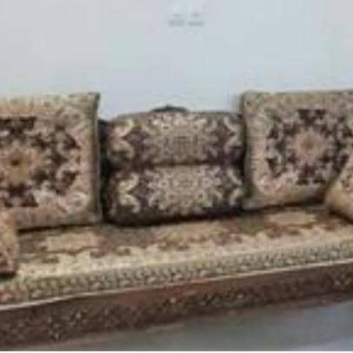 پشتی و نشیمن ترمه شاهنشین یزد