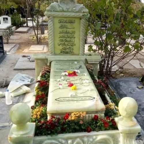 فروش انواع سنگ مزار مرمر سبز و سفید