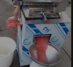 آبگیری گوجه با دستگاه سیار