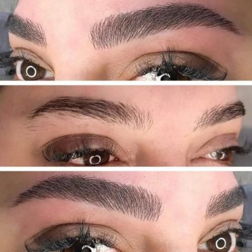 ارایش دائمی صورت کاشت مژه  لیفت ابرو ولمینت مژه