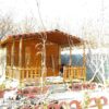 روفگاردن و آلاچیق چوبی زمستانی ،کلبه چوبی و سایه بان