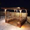 روفگاردن و آلاچیق چوبی زمستانی ،کلبه چوبی و سایه بان