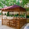 روفگاردن و آلاچیق چوبی زمستانی ،کلبه چوبی و سایه بان