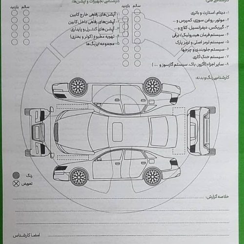 خدمات کارشناسی فنی و بدنه و تشخیص رنگ سیار نورا